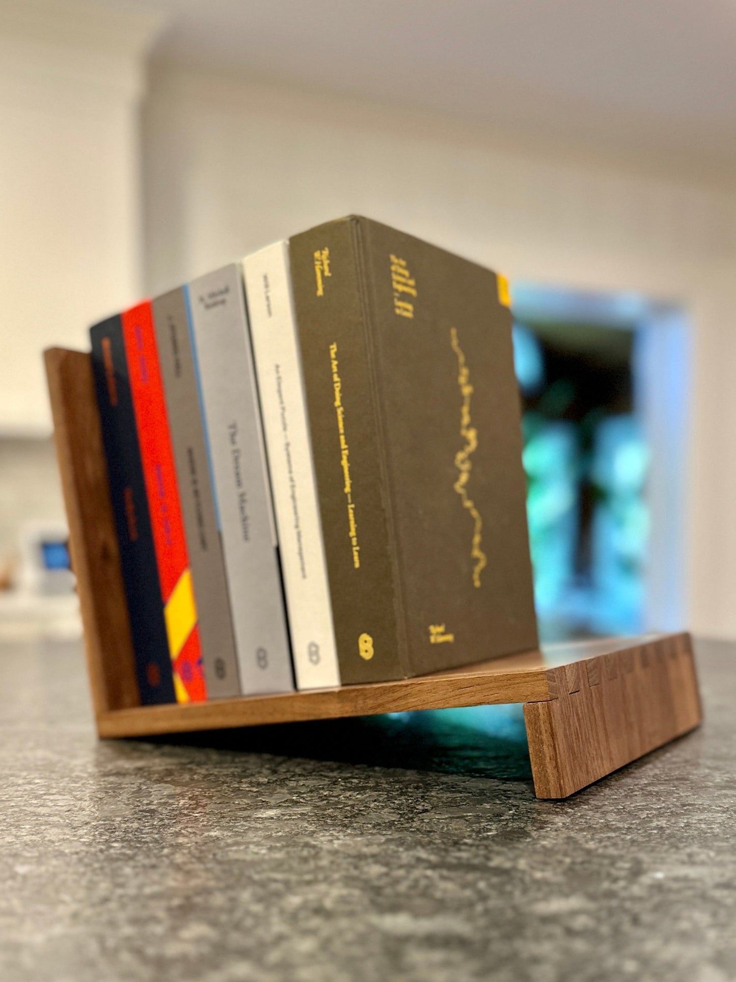 Angled Book Display Shelf