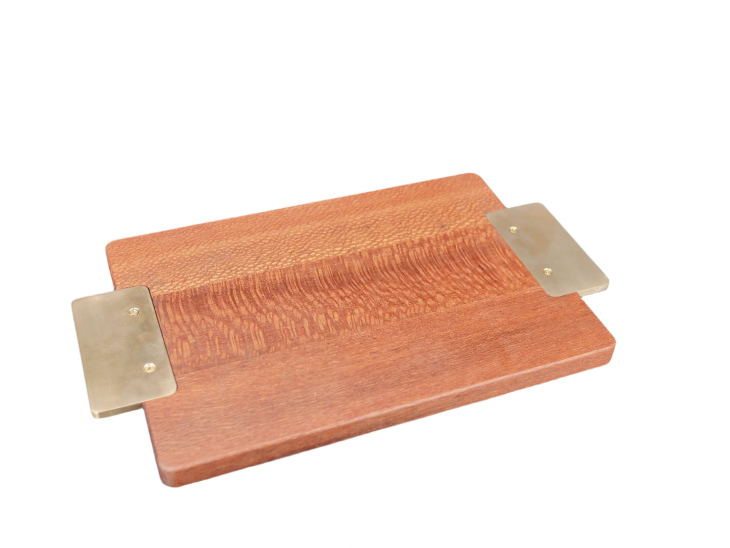 Serving Board with Rectangle Brass Handles