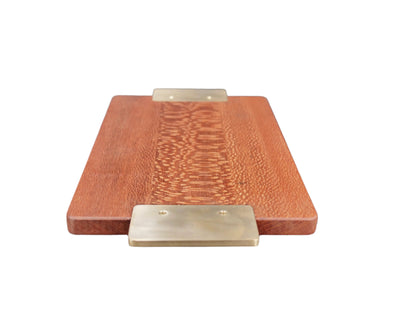 Serving Board with Rectangle Brass Handles