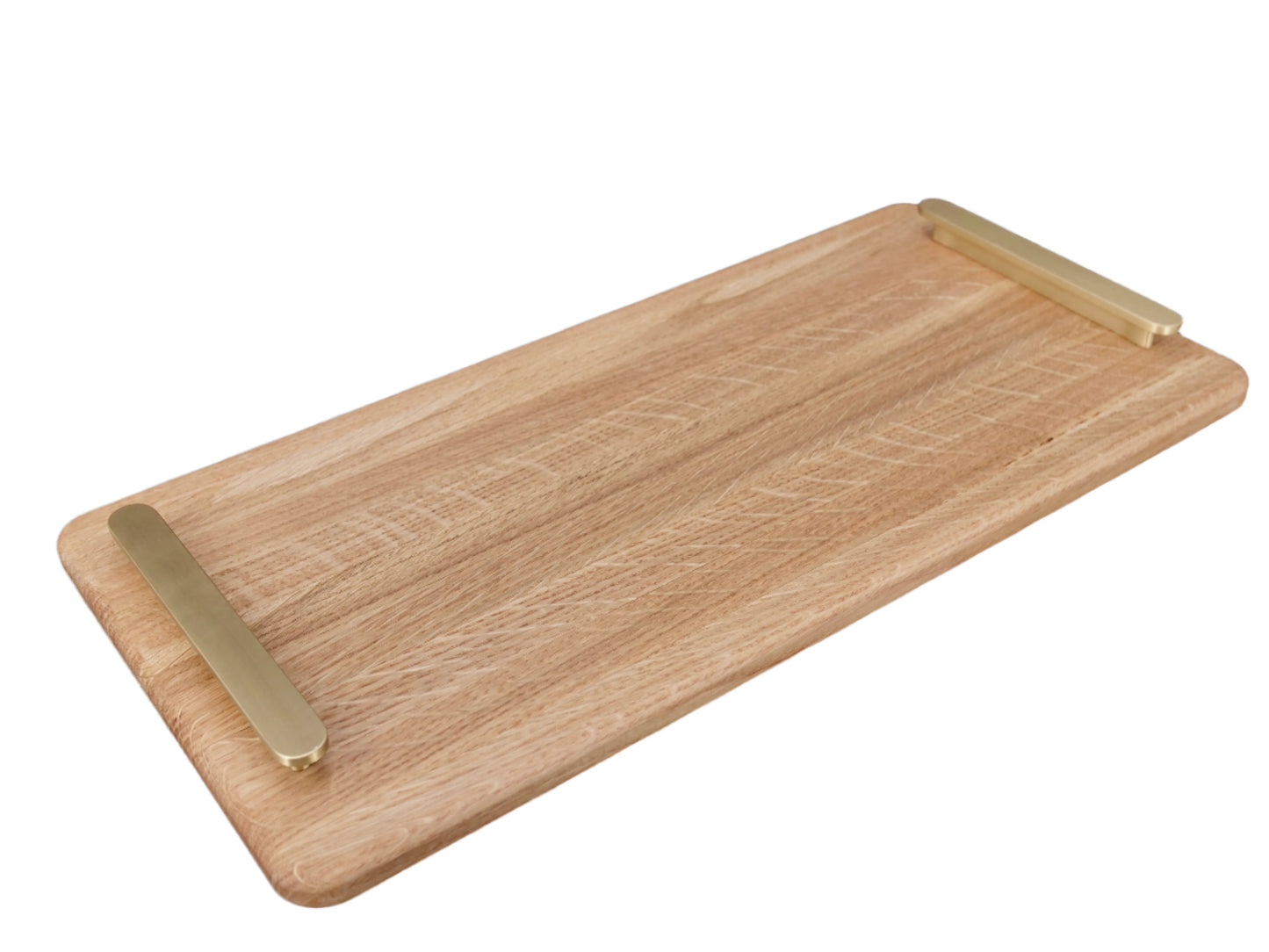 Serving Board with Low Brass Handles