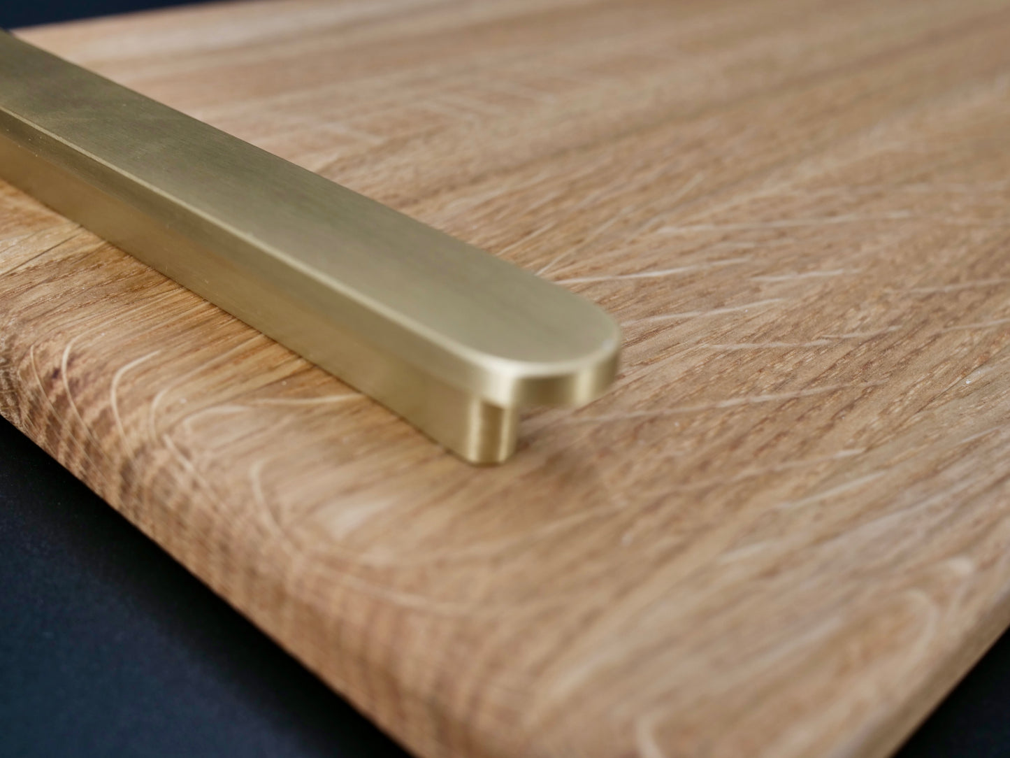 Serving Board with Low Brass Handles