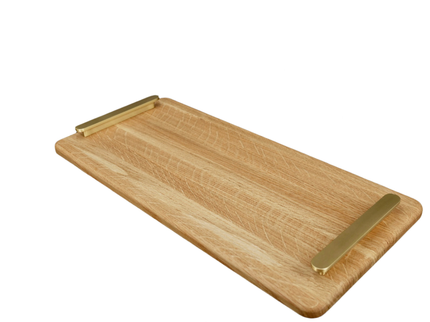 Serving Board with Low Brass Handles